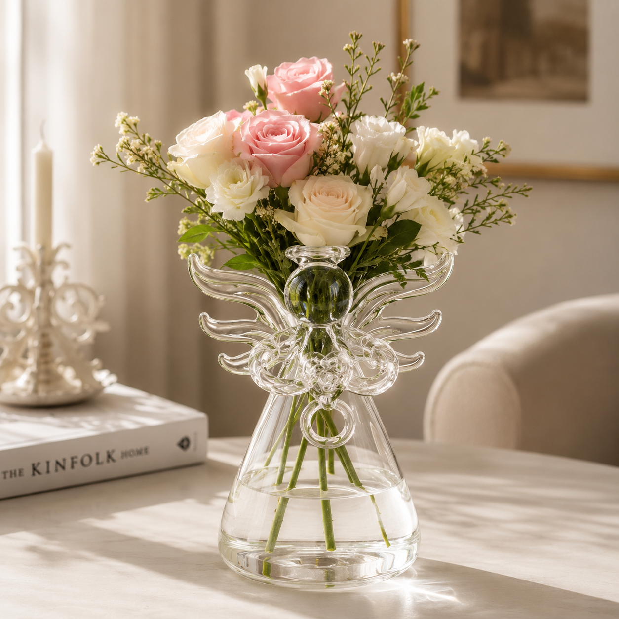 Crystal Angel Hydroponic Vase