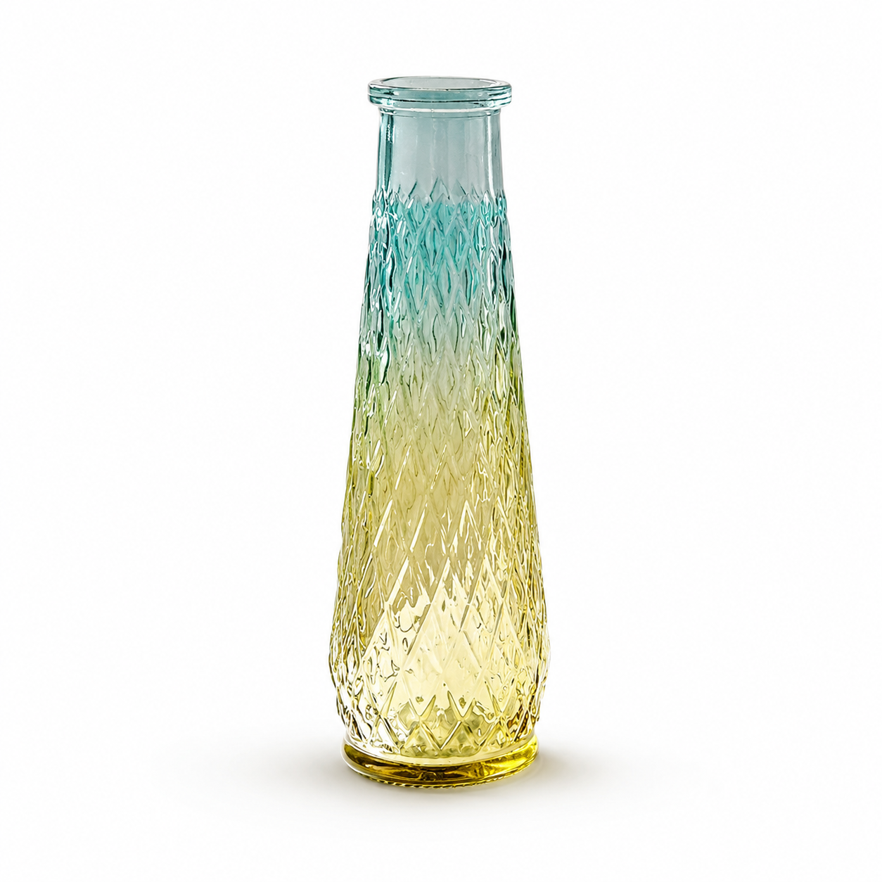 Nordic Embossed Glass Vase