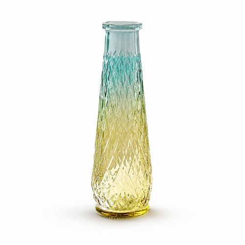 Nordic Embossed Glass Vase