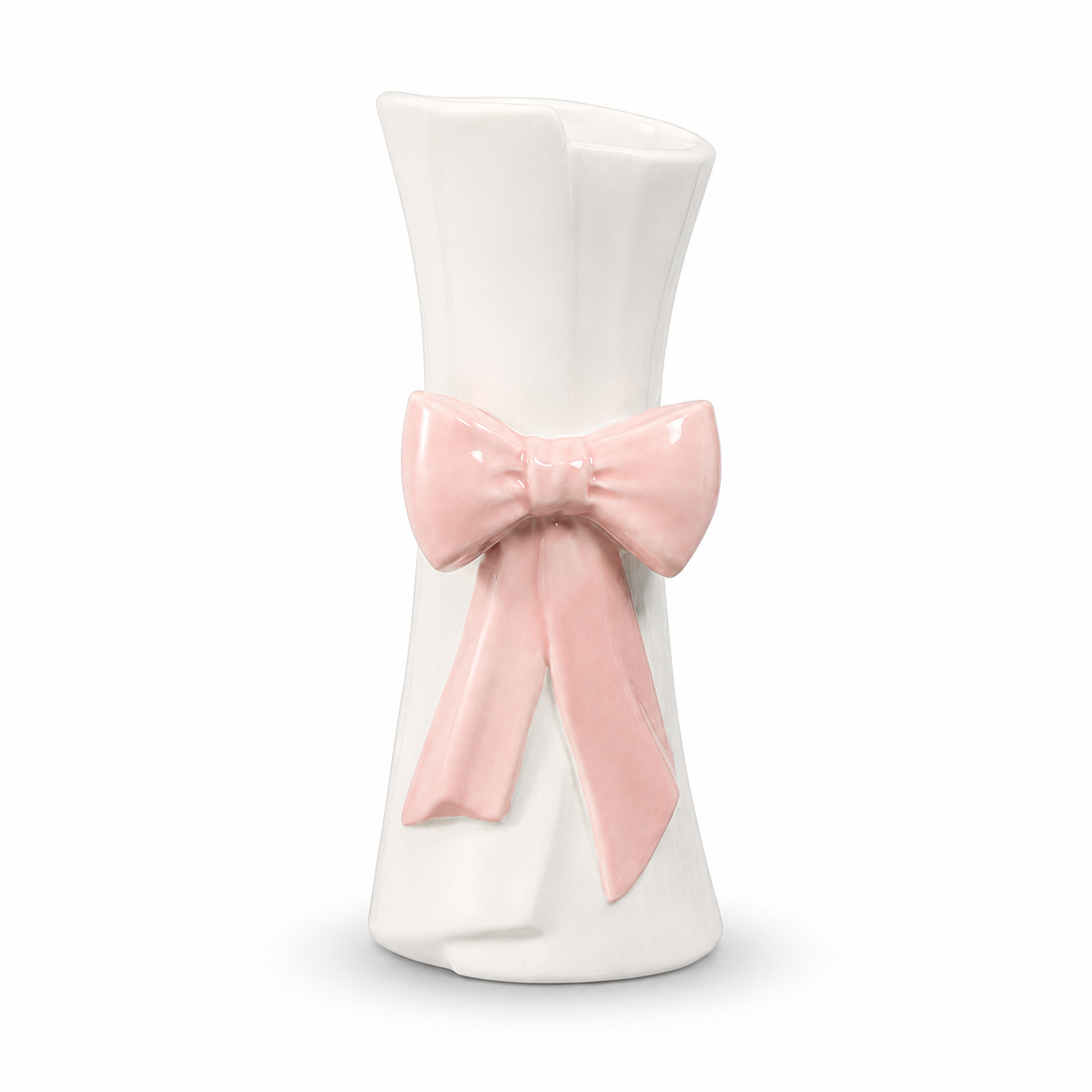 Charming Bow Ceramic Vase