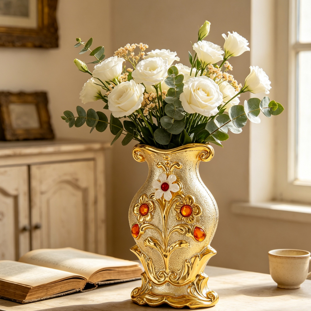 Abstract Conch Ceramic Vase