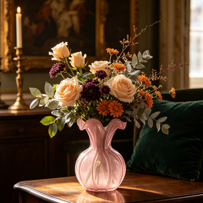 Luxury Pouch-Style Glass Vase